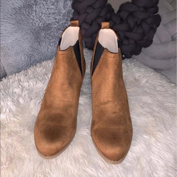 Tan Soft Suede Booties - Picture 7 of 8